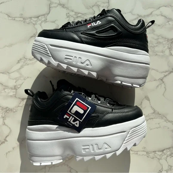 Women’s Fila Disruptor Platform Wedge 🖤 - Picture 6 of 13